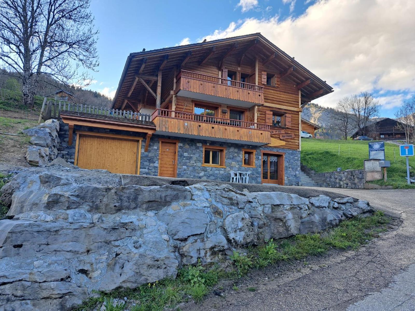 Appartement Cosy Face Aux Aravis Le Grand-Bornand Dış mekan fotoğraf