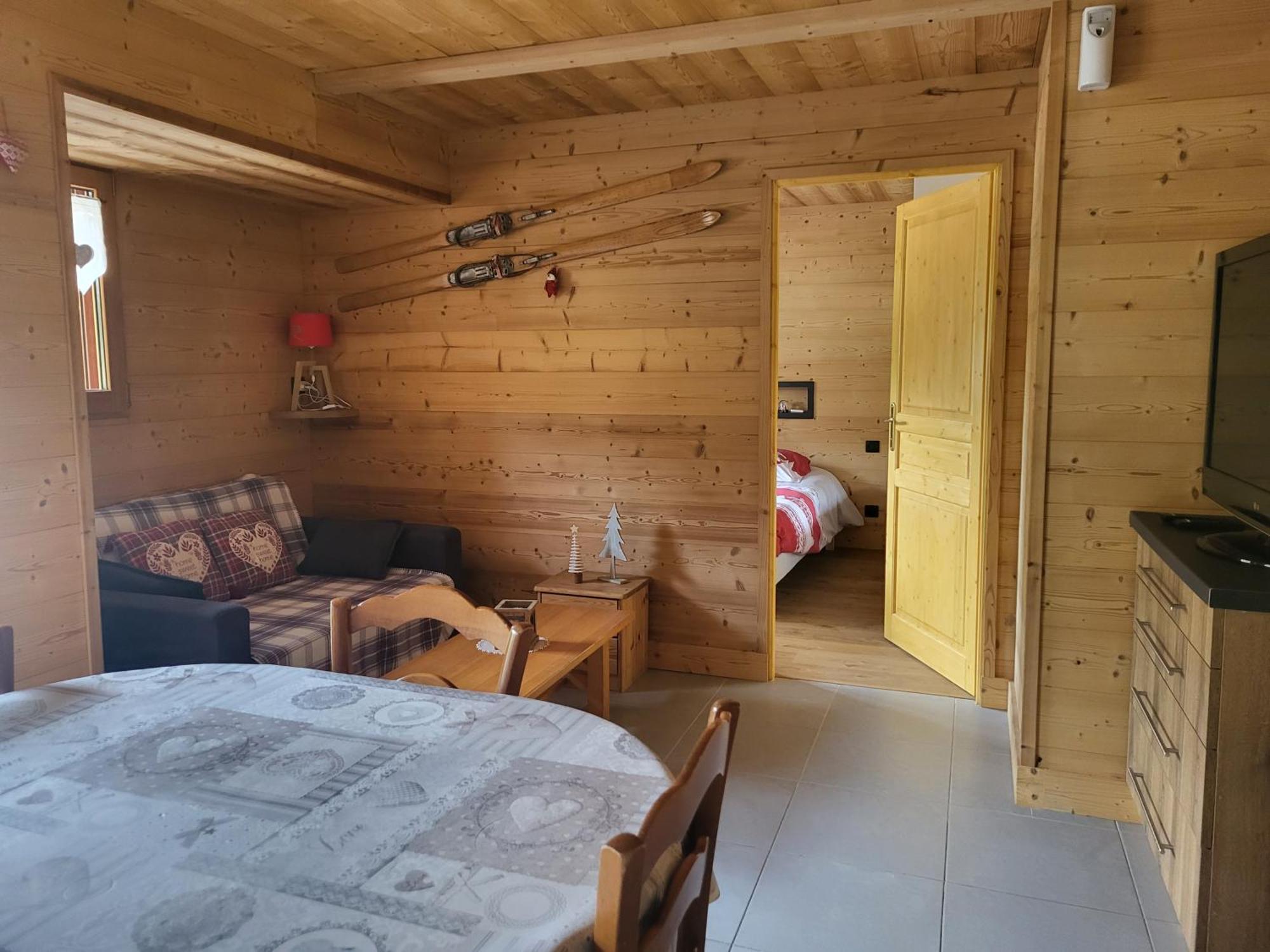 Appartement Cosy Face Aux Aravis Le Grand-Bornand Dış mekan fotoğraf